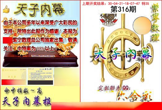 2024316期天子内幕报B