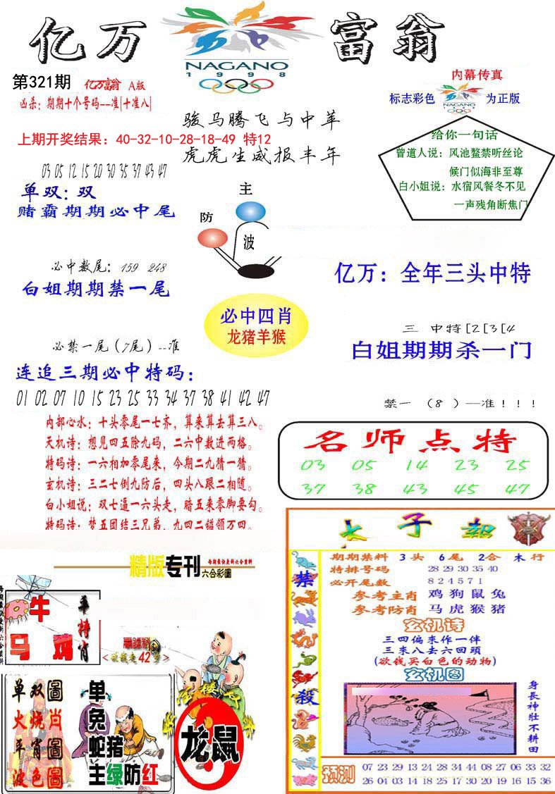 2024321期亿万富翁A
