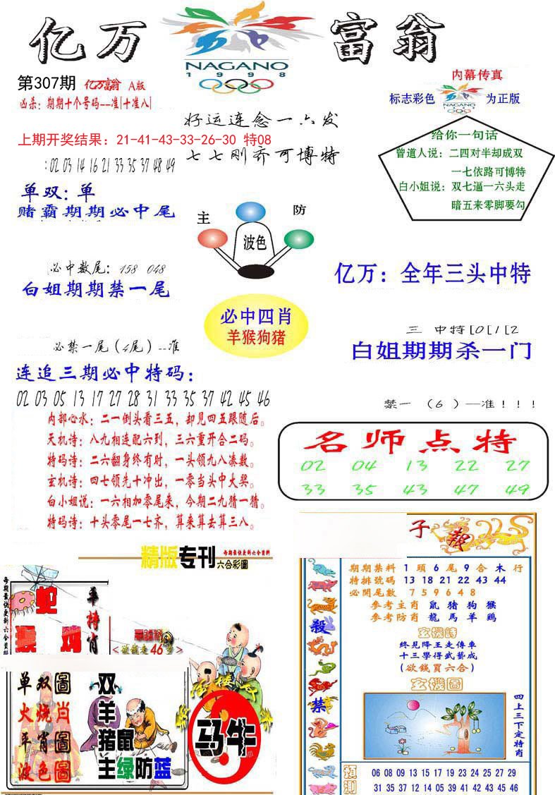 2024307期亿万富翁A