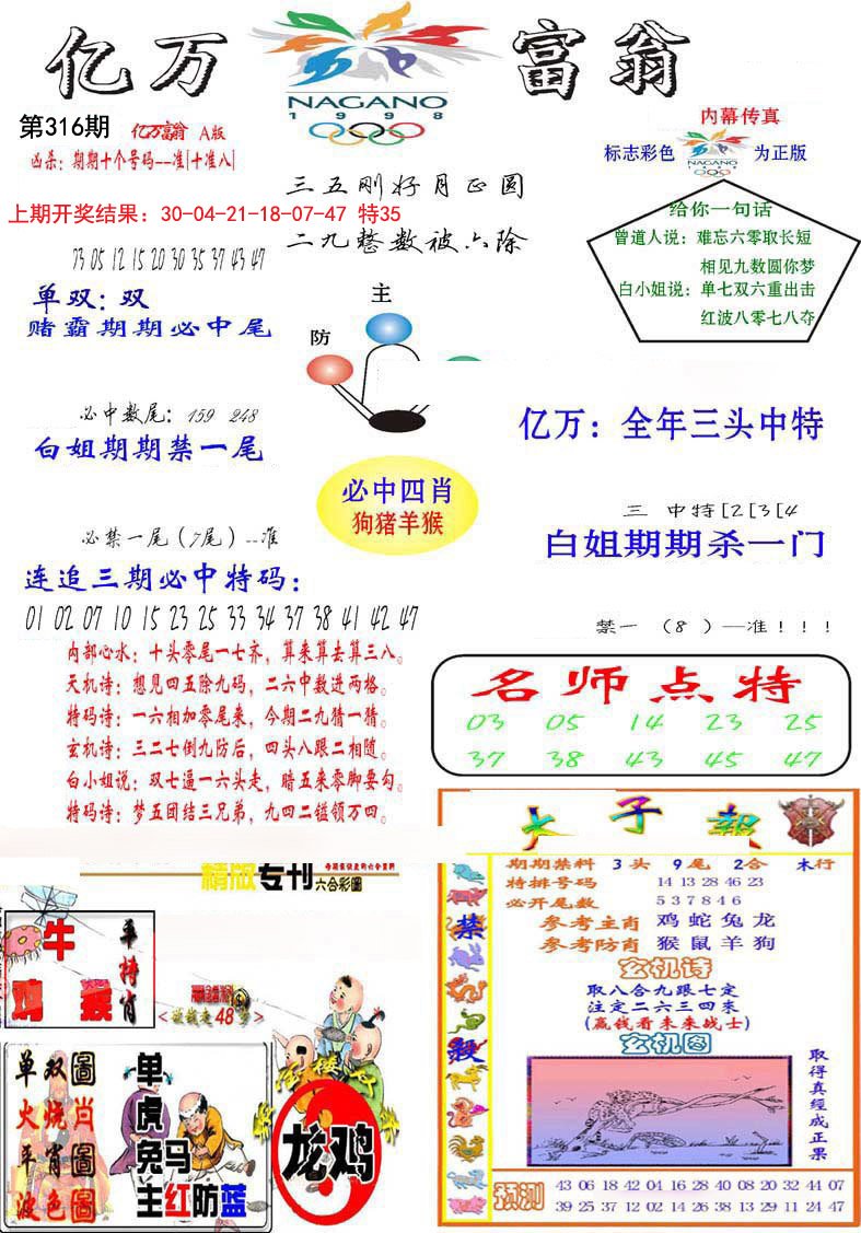 2024316期亿万富翁A