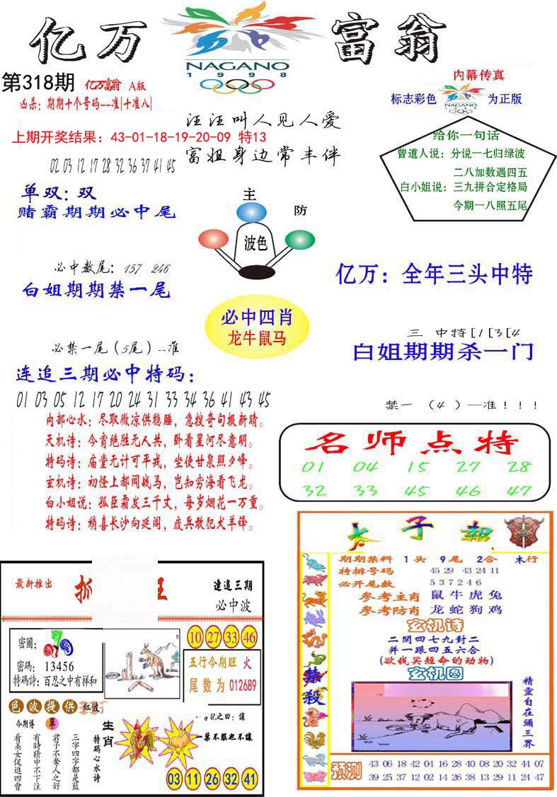 2024318期亿万富翁A