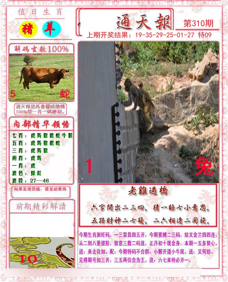 2024310期马经通天报