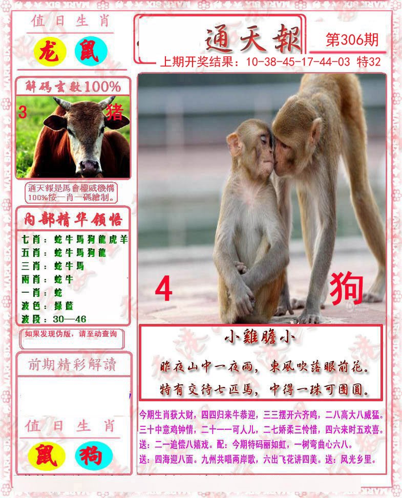 2024306期马经通天报