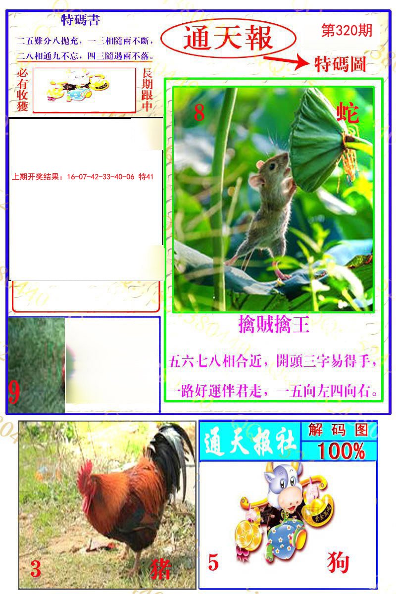 2024320期通天特解图