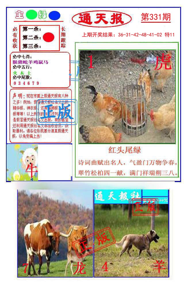 2024331期通天杀波图1