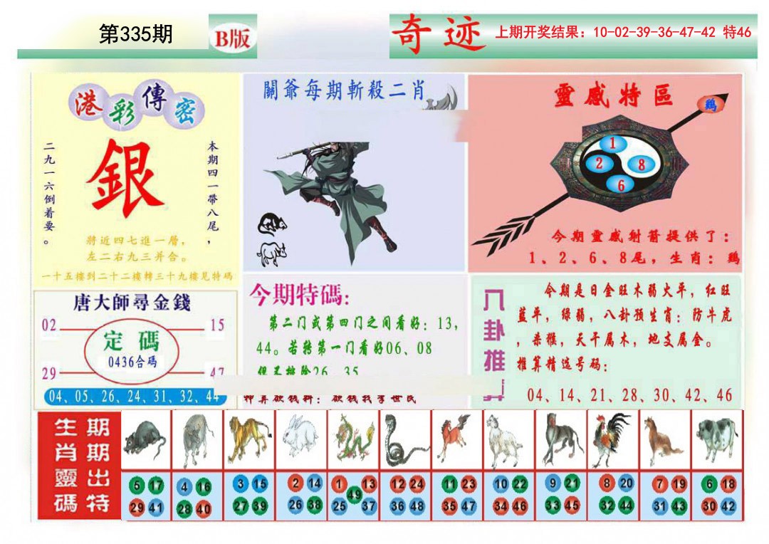 2024335期九龍奇迹B(推荐)