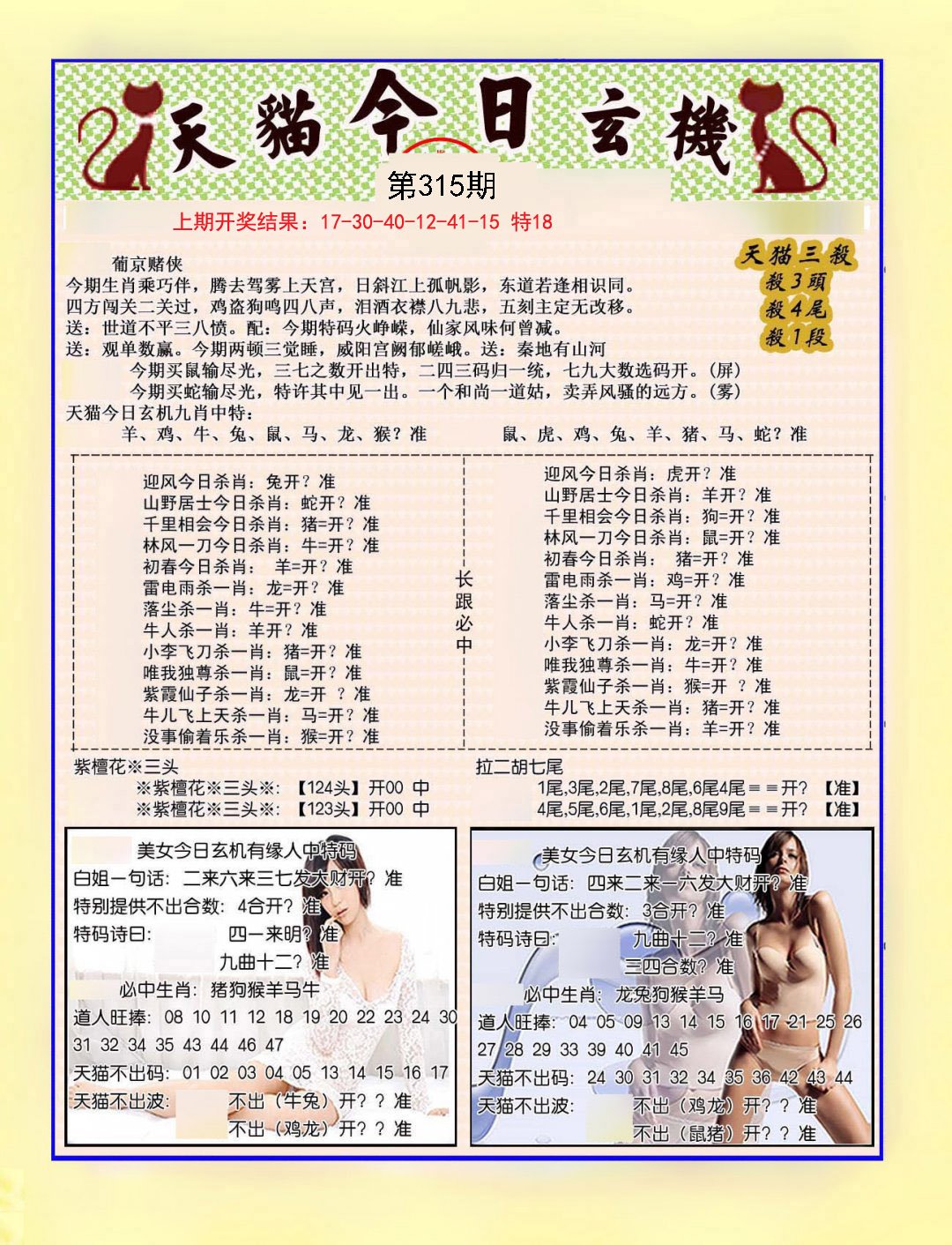 2024315期今日玄机图B