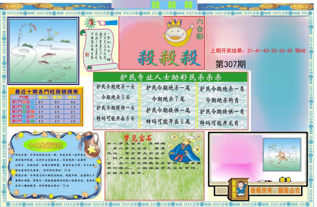 2024307期九龍杀杀杀A(推荐)