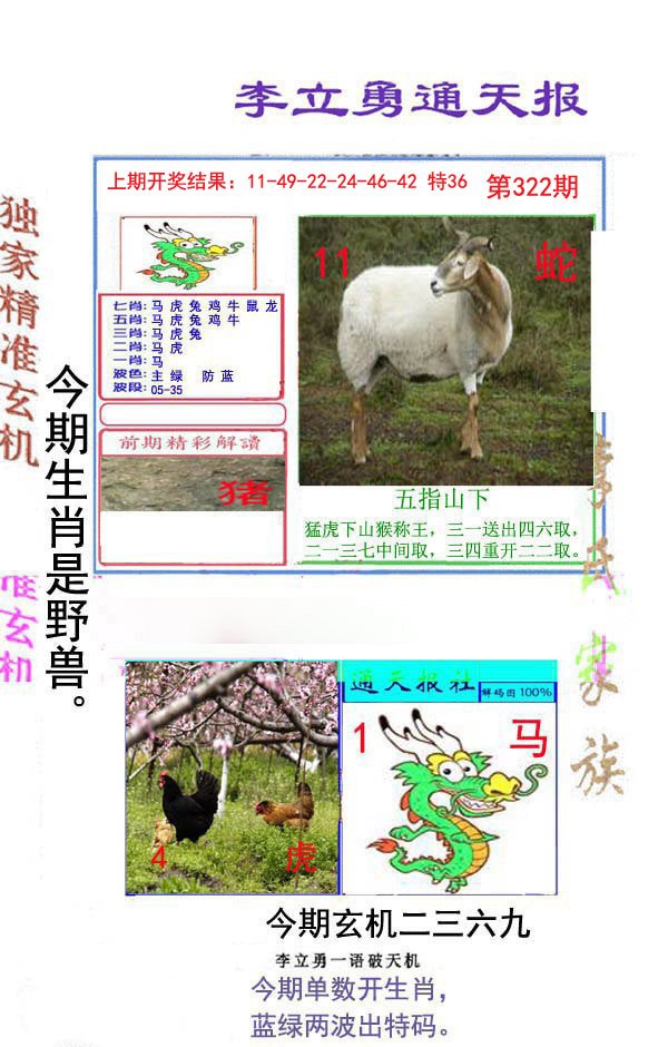 2024322期李立勇通天报