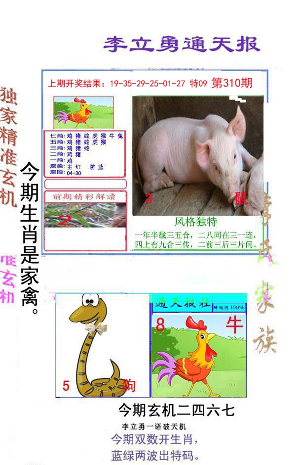 2024310期李立勇通天报