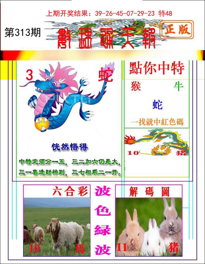 2024313期数理通天