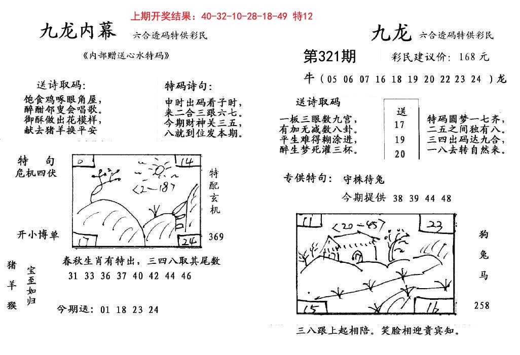 2024321期九龙内幕