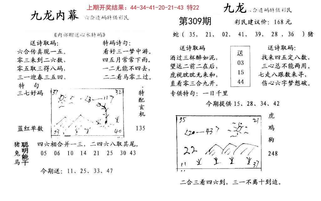 2024309期九龙内幕