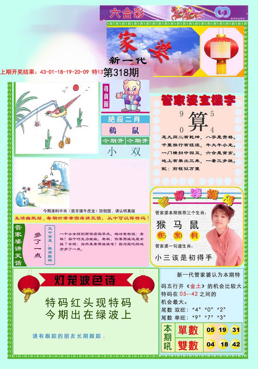2024318期新一代管家婆