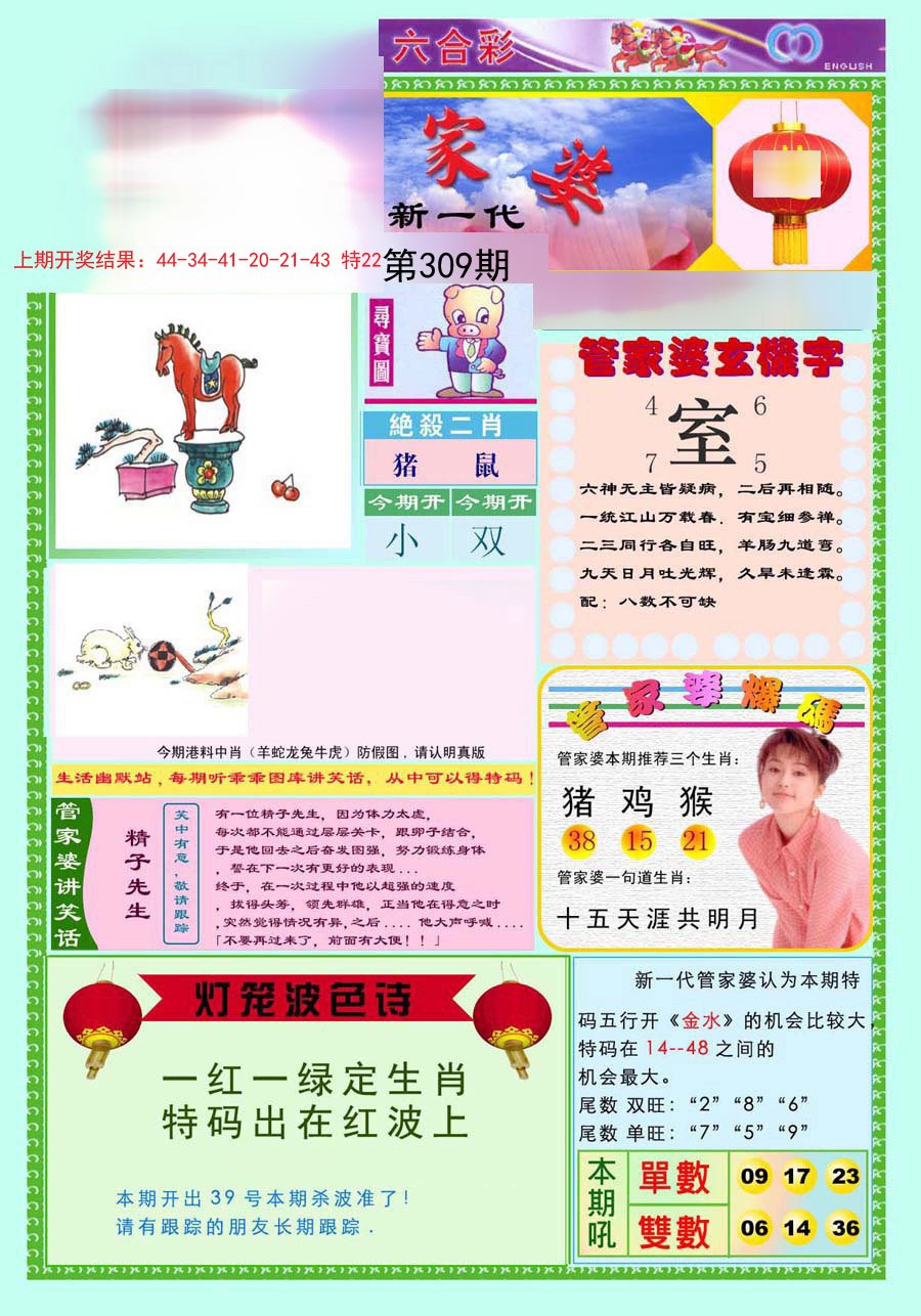 2024309期新一代管家婆