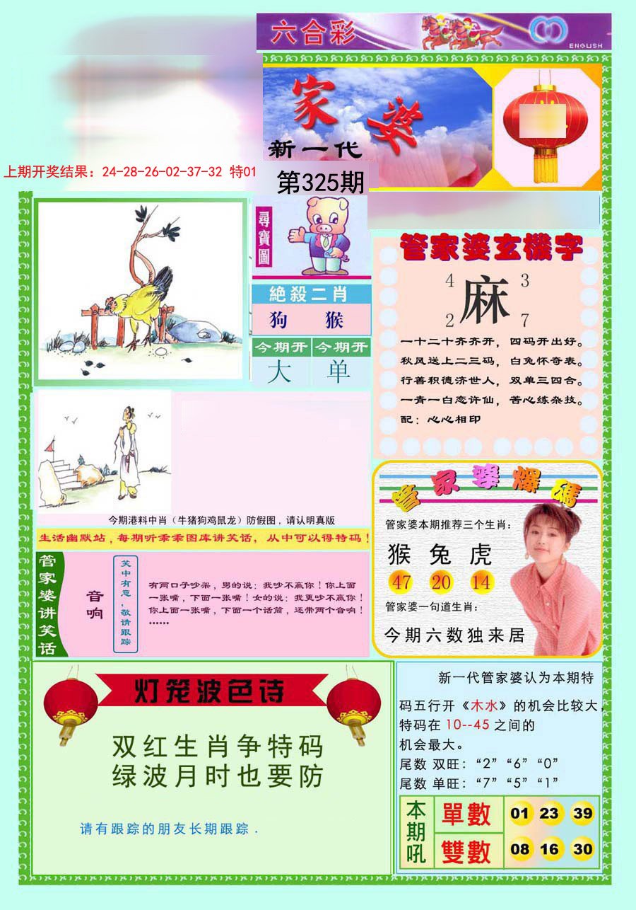 2024325期新一代管家婆