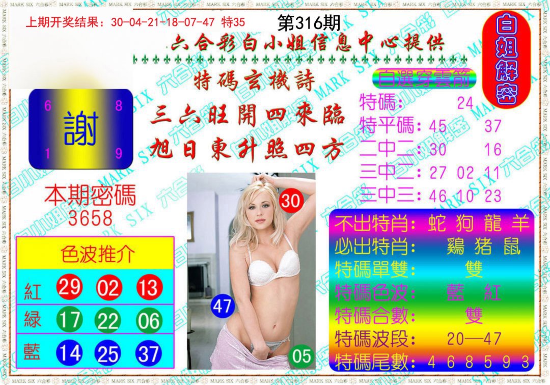2024316期白姐解密