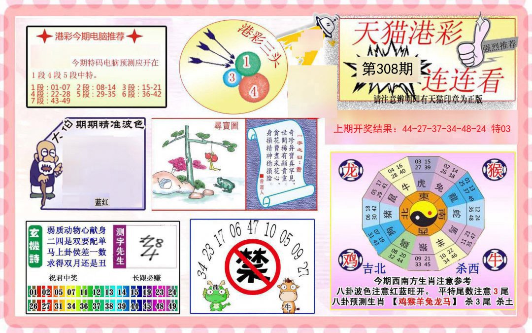2024308期港彩连连中
