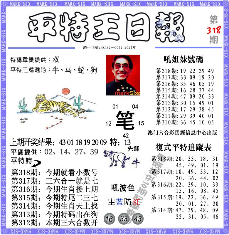 2024318期平特王日报