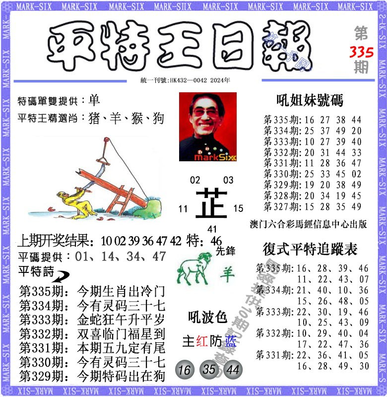 2024335期平特王日报