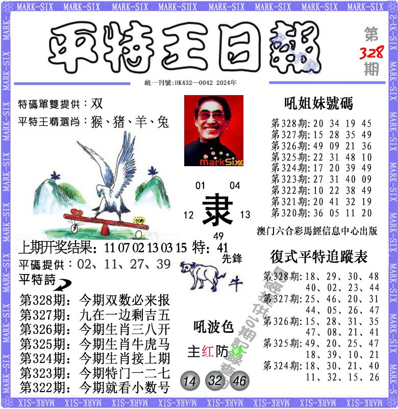 2024328期平特王日报