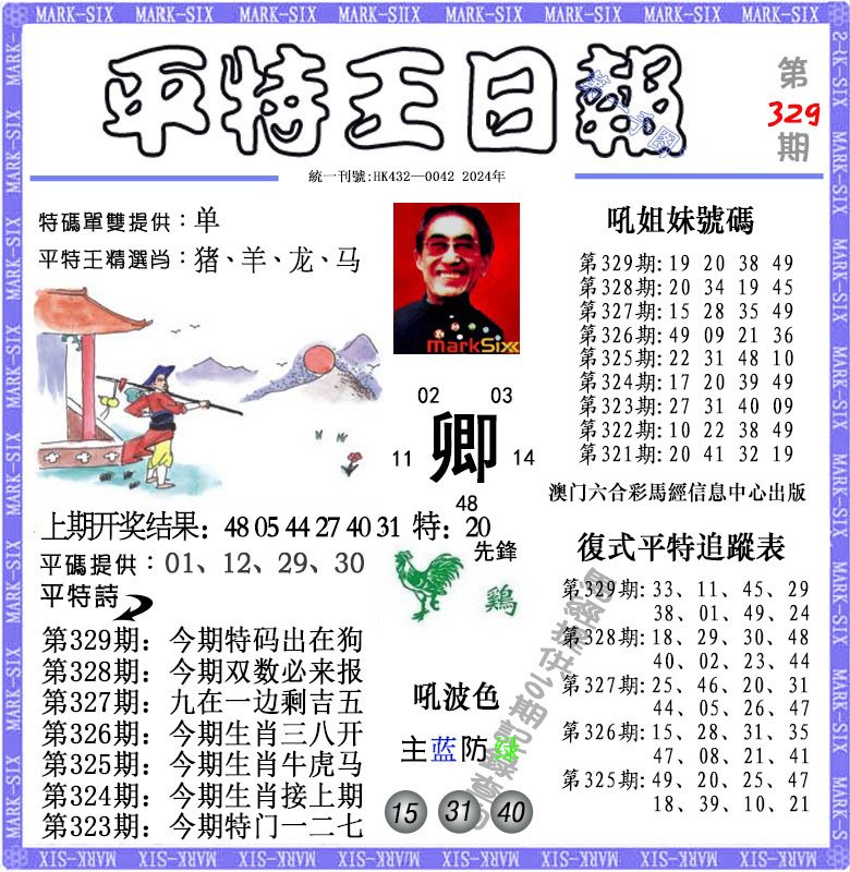 2024329期平特王日报