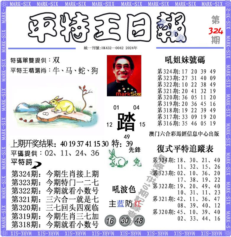 2024324期平特王日报