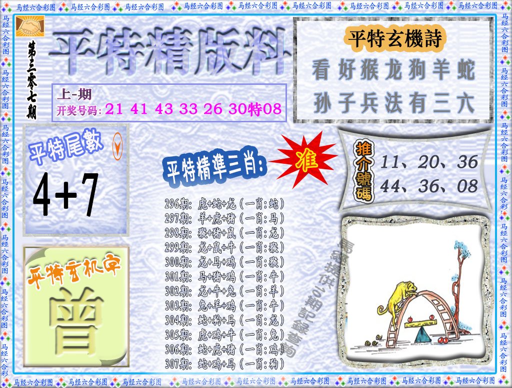 2024307期平特精版料