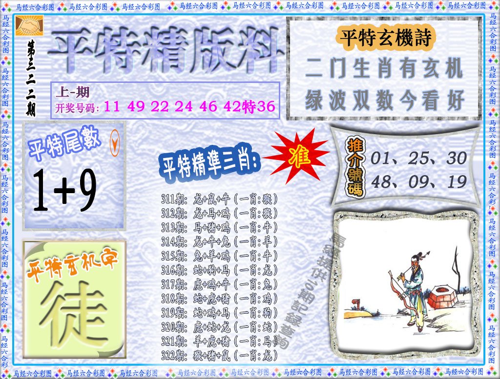 2024322期平特精版料