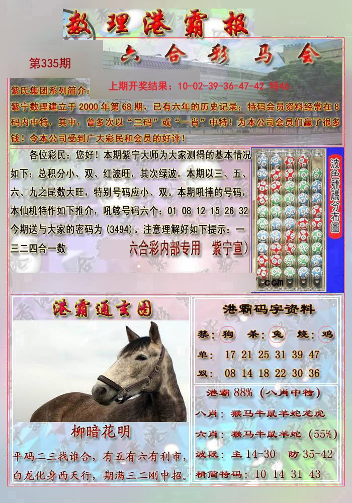 2024335期港霸报