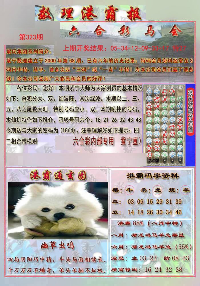 2024323期港霸报