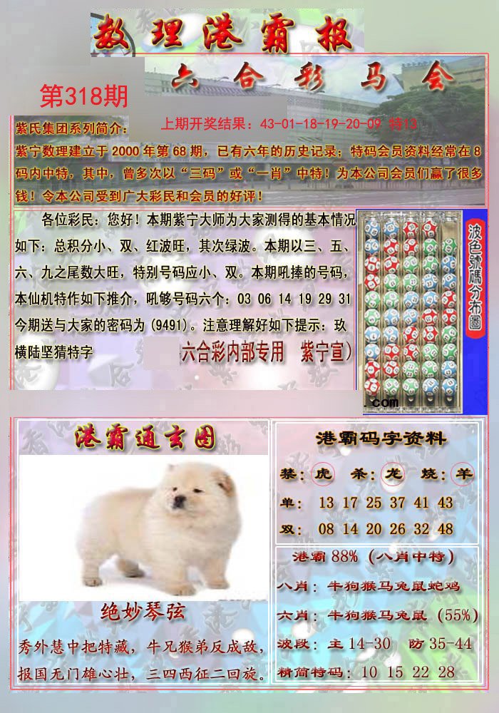 2024318期港霸报