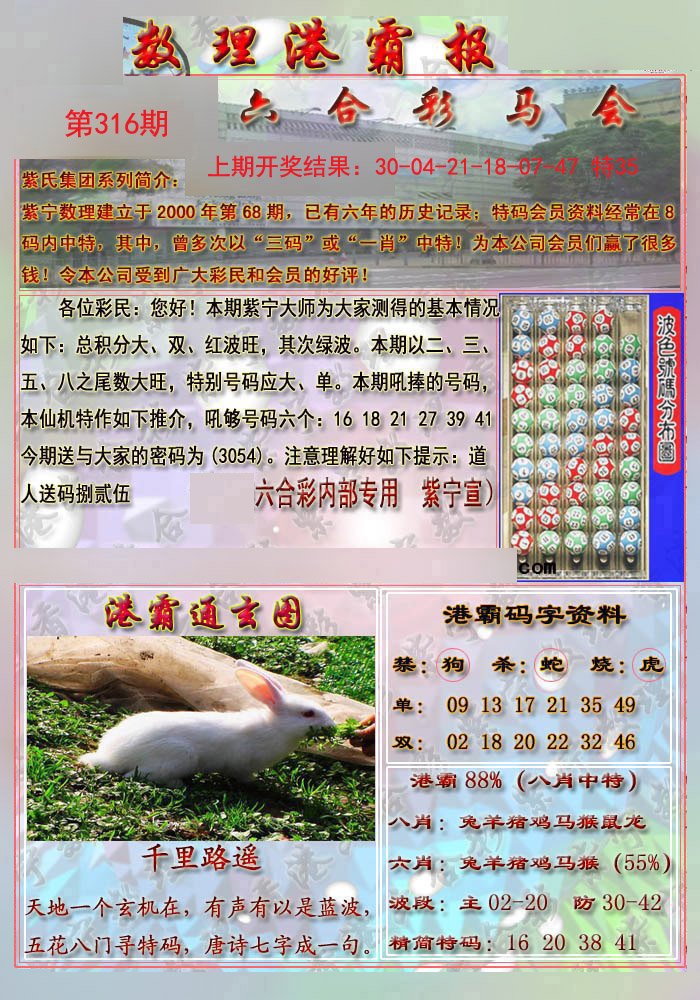 2024316期港霸报