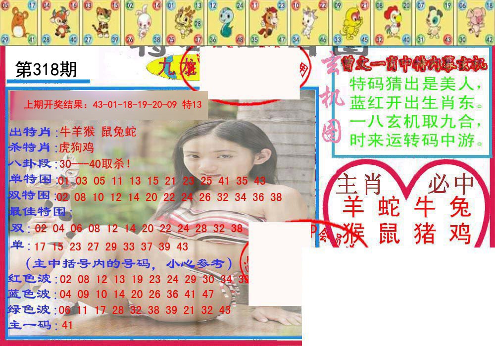 2024318期特码生肖图