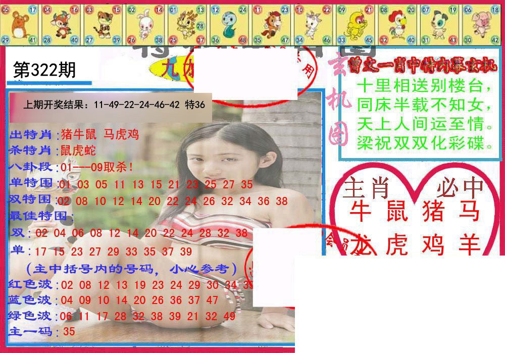 2024322期特码生肖图
