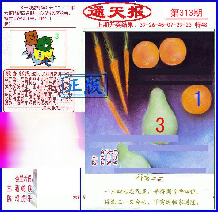 2024313期另通天报