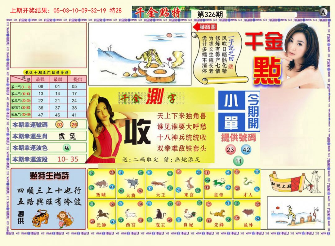 2024326期千金点特A