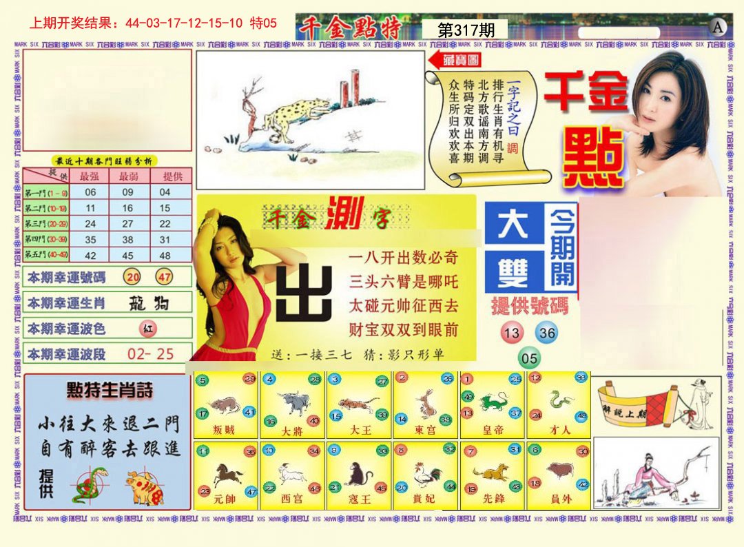 2024317期千金点特A