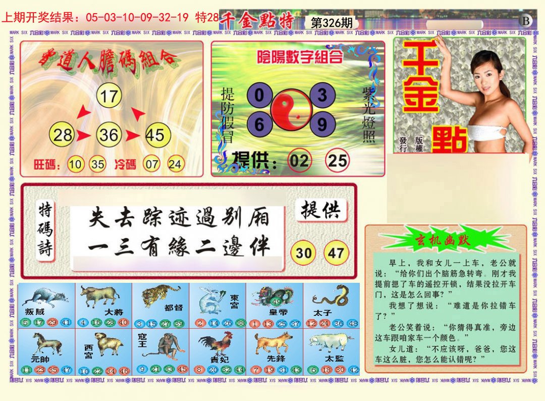 2024326期千金点特B