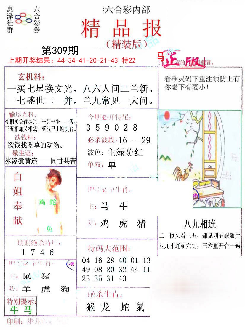 2024309期摇钱树