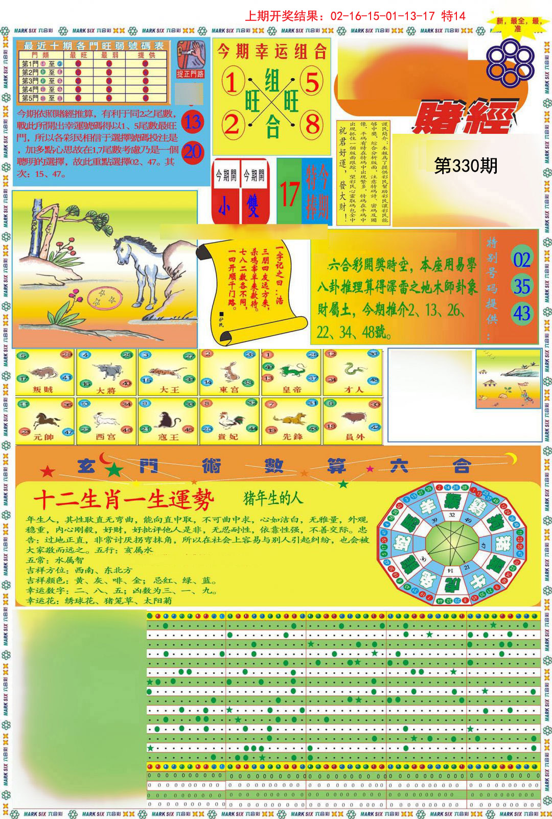 2024330期九龍赌经A(推荐)