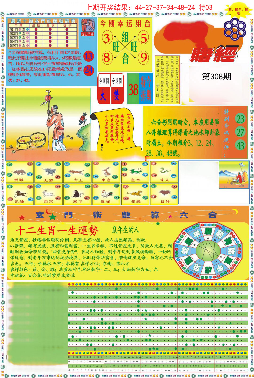 2024308期九龍赌经A(推荐)