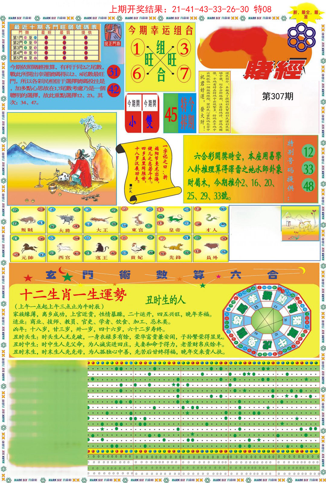 2024307期九龍赌经A(推荐)