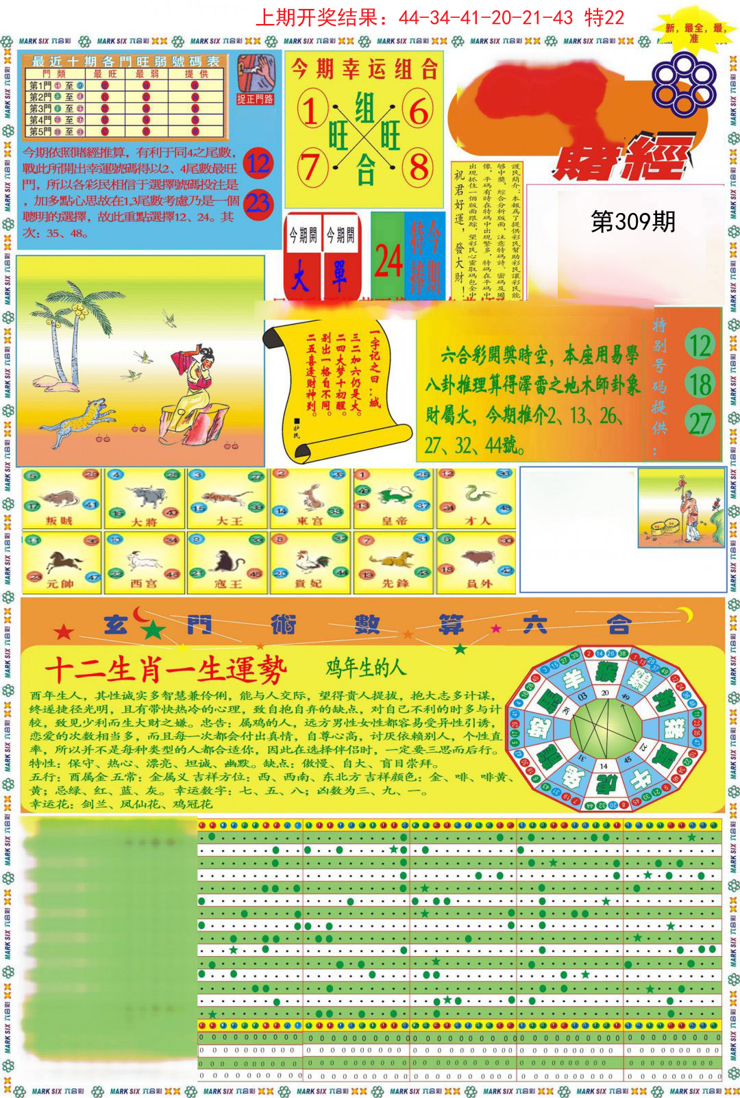 2024309期九龍赌经A(推荐)