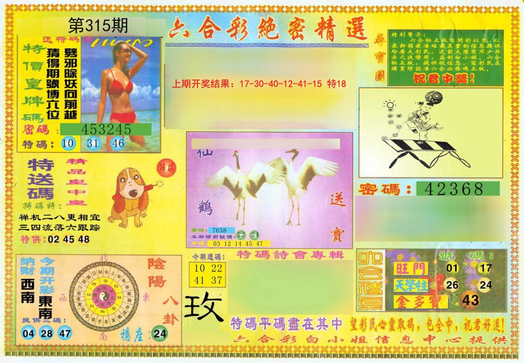 2024315期绝密精选A