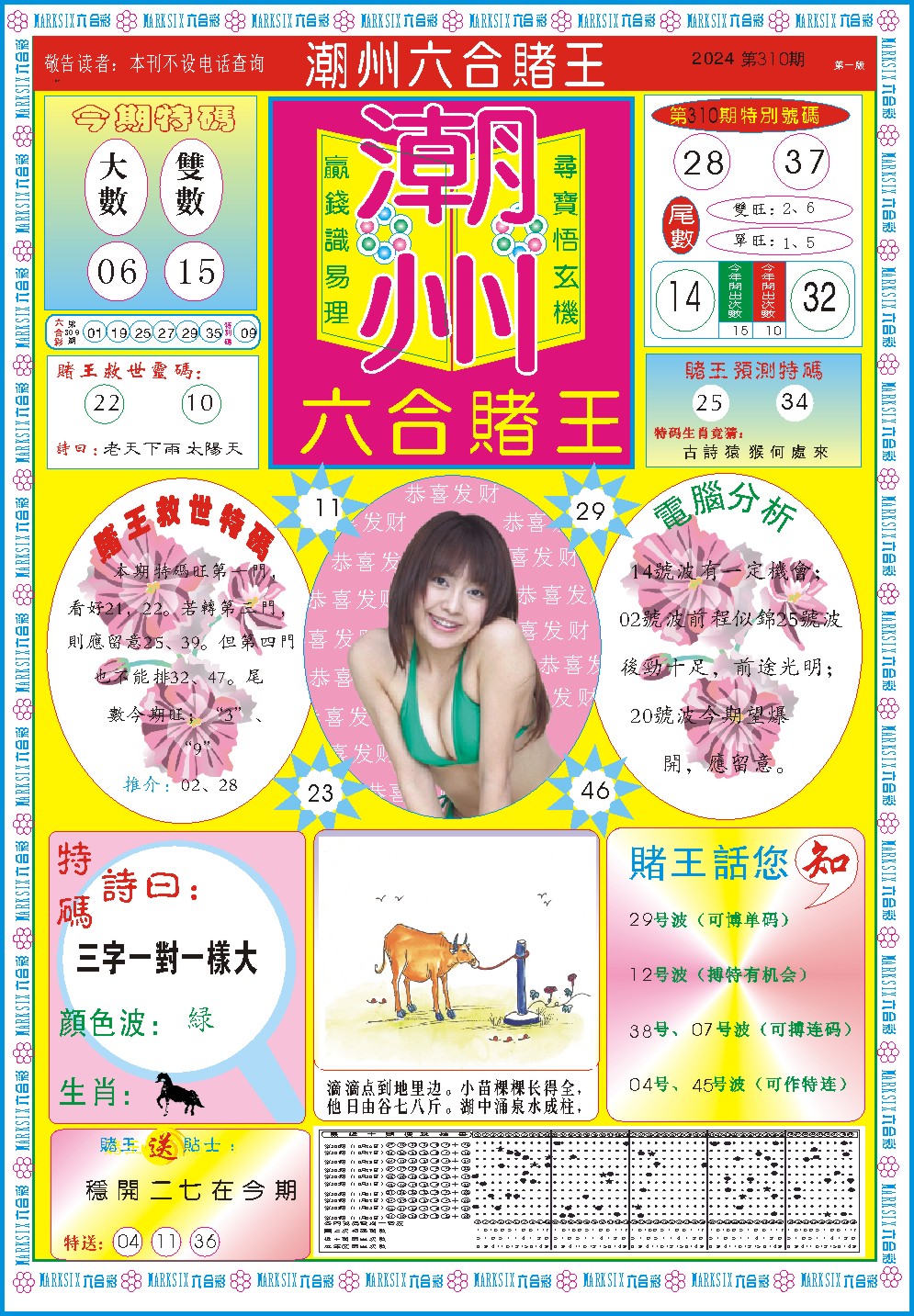 2024310期潮州六合赌王A