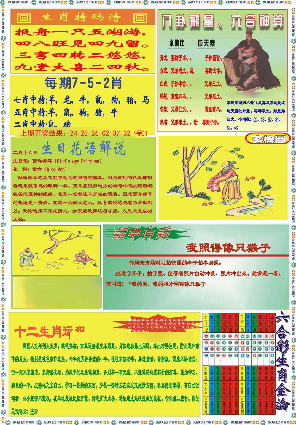 2024325期九龍马经B(推荐)