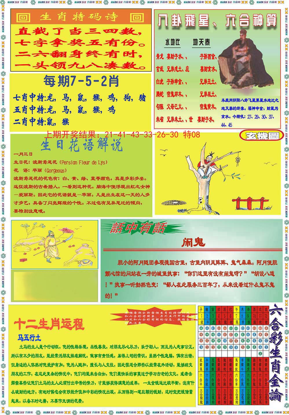2024307期九龍马经B(推荐)
