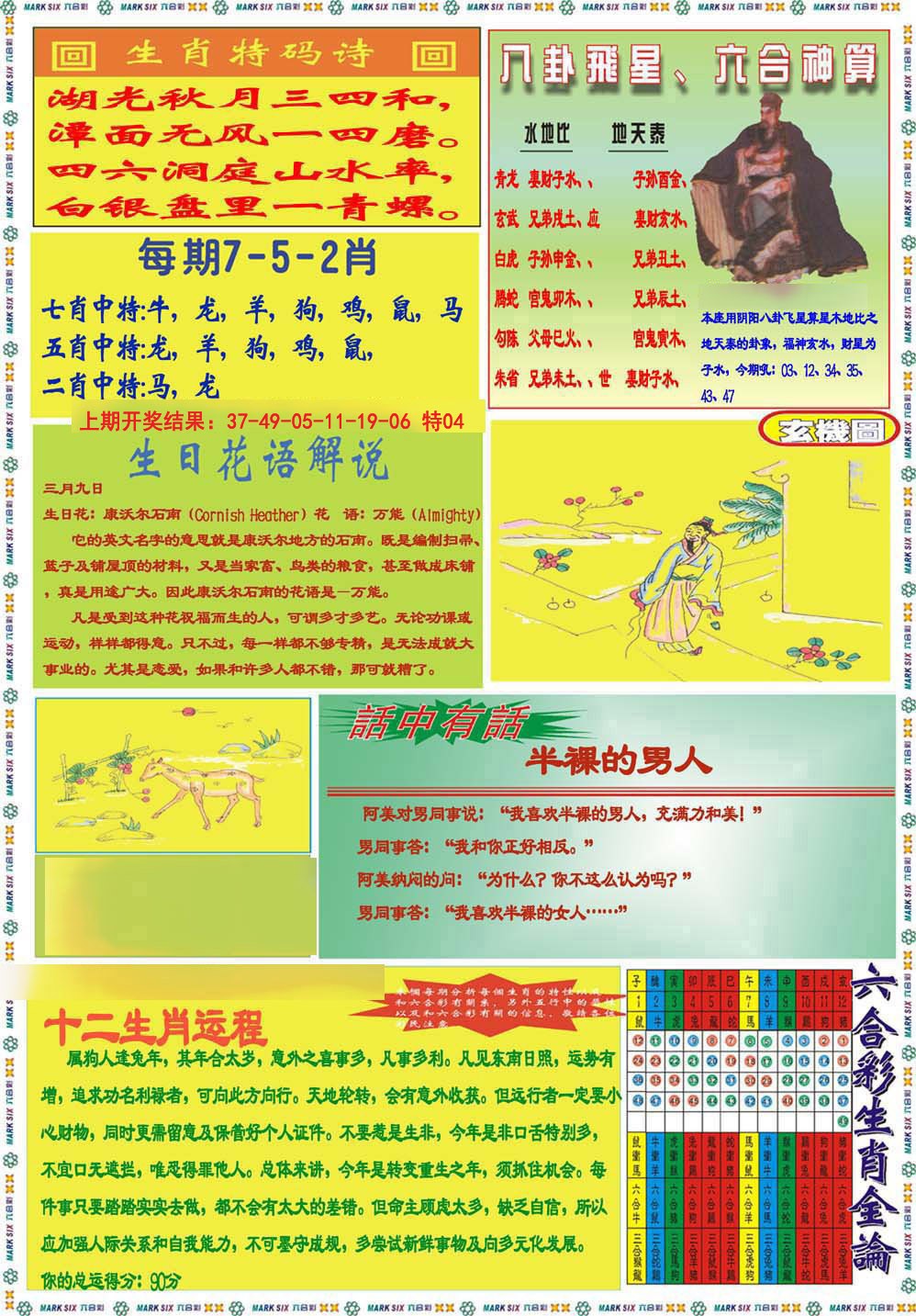 2024334期九龍马经B(推荐)