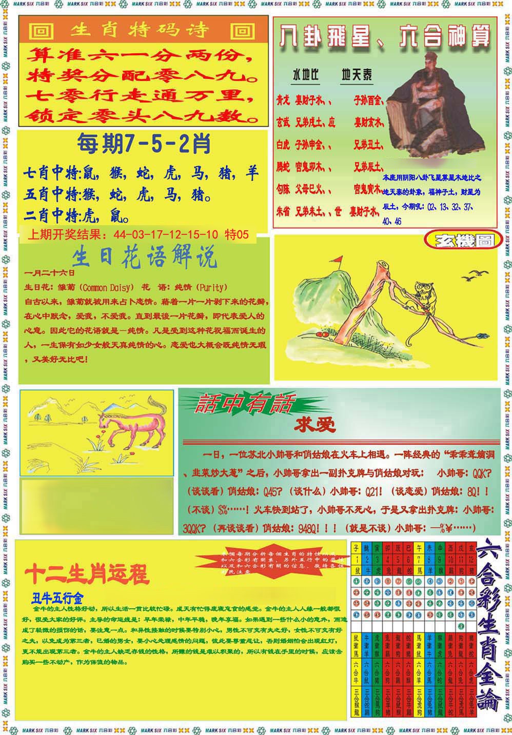 2024317期九龍马经B(推荐)